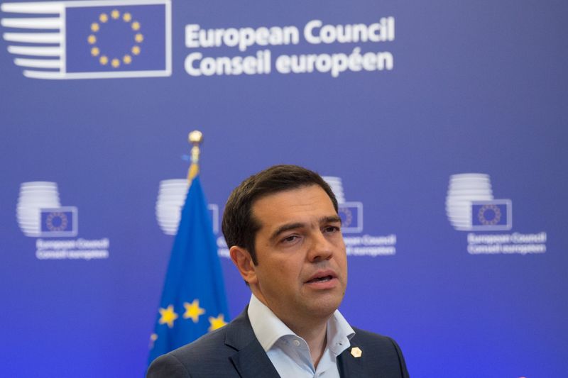 © Reuters. Il premier greco Alexis Tsipras