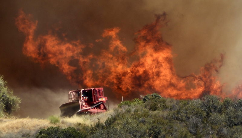 © Reuters. Incêndio atinge a Califórnia 