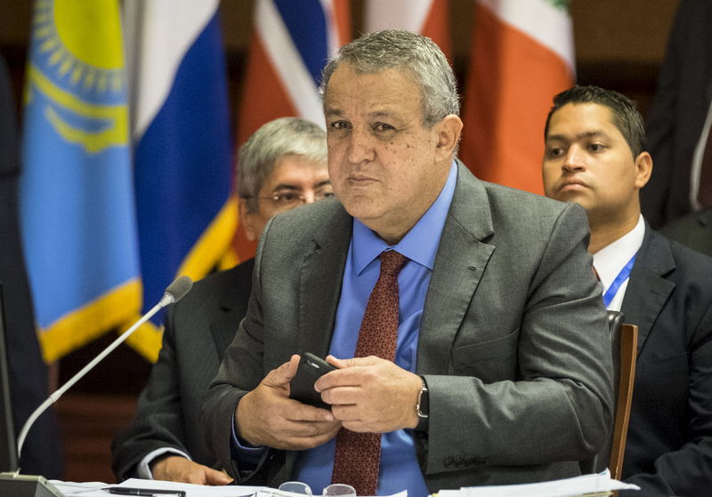 © Reuters. Venezuela's Oil Minister Eulogio del Pino attends an extraordinary ministerial meeting of the GECF in Tehran