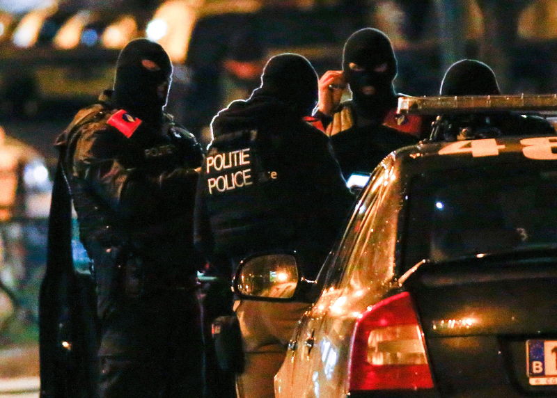© Reuters. Dieciséis arrestados en Bélgica; Bruselas, en alerta máxima