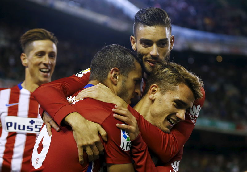 © Reuters. Un sólido Atlético en defensa necesita más ataque para empezar a triunfar