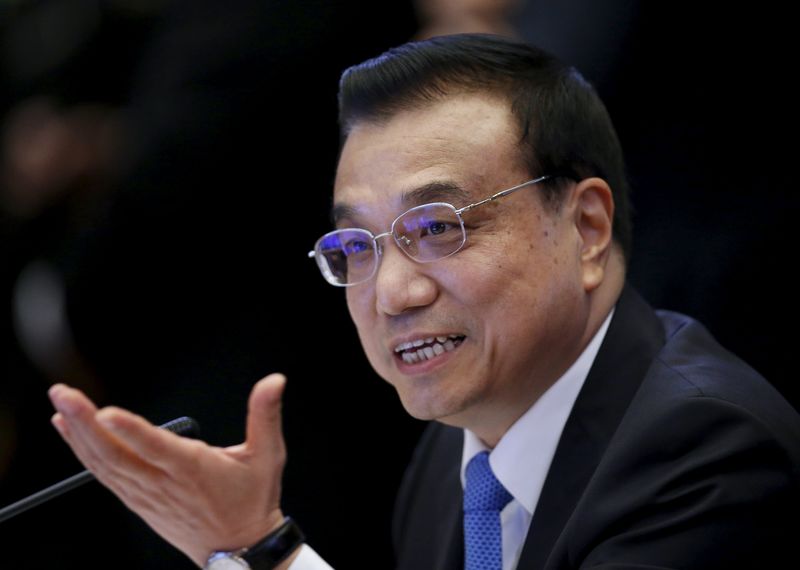 © Reuters. Il premier cinese Li Keqiang 