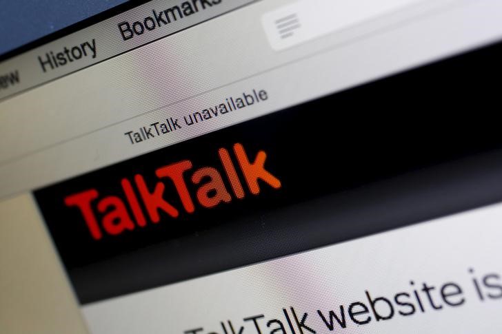 © Reuters. A computer screen shows details of TalkTalk's login page on its web site in London