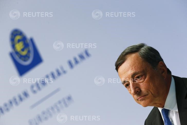 © Reuters. Il presidente della Bce Mario Draghi