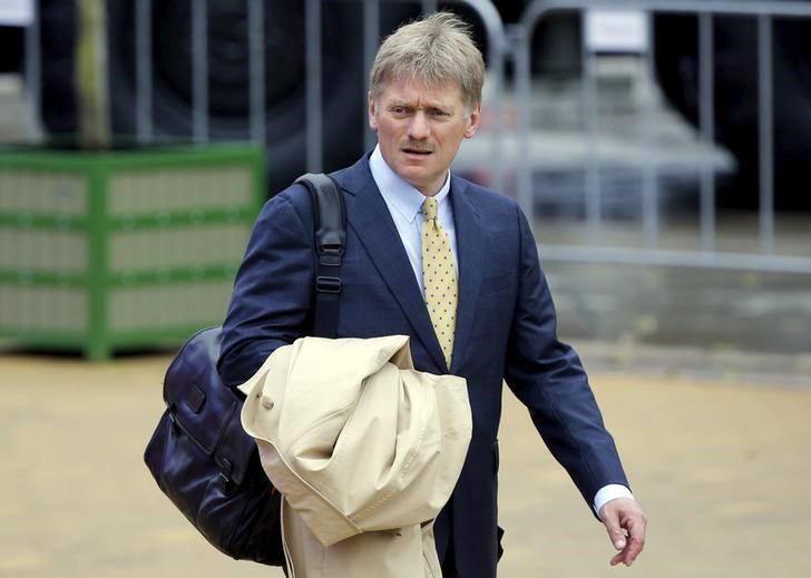 © Reuters. Porta-voz do Kremlin, Dmitry Peskov, durante evento em Kubinka, Rússia