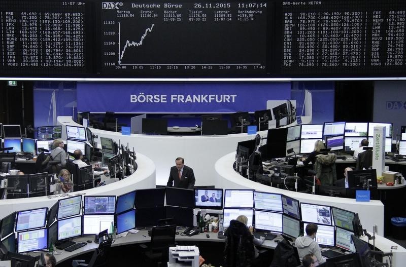 © Reuters. Las bolsas europeas caen desde máximos de tres meses afectadas por China