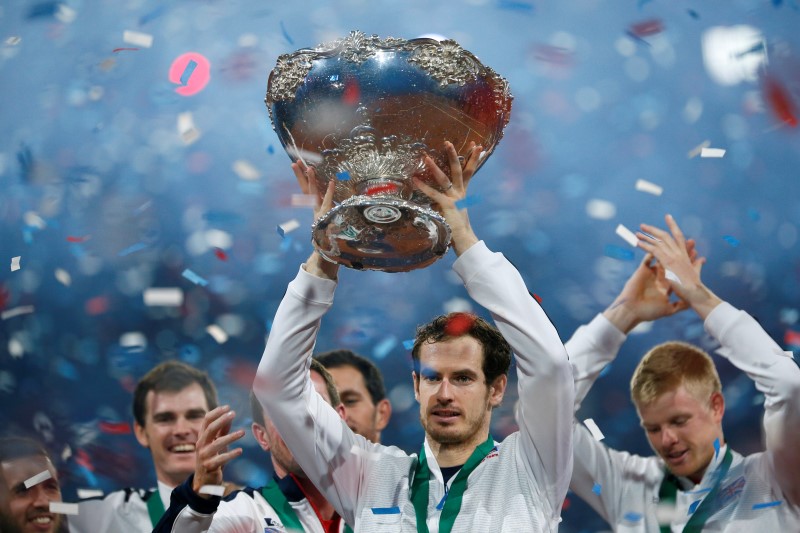© Reuters. Murray vence a Goffin y consigue la Copa Davis para Gran Bretaña