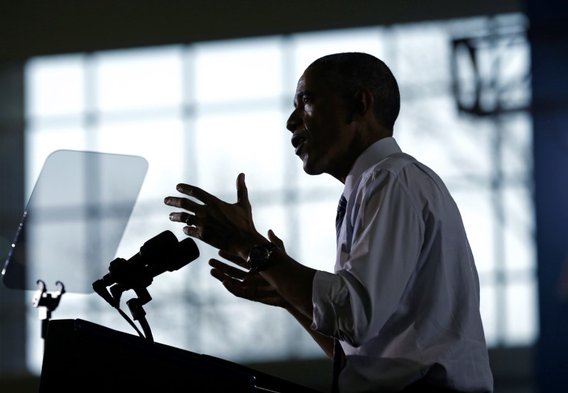 © Reuters. Obama visits Boise, Idaho to expand upon his State of the Union address