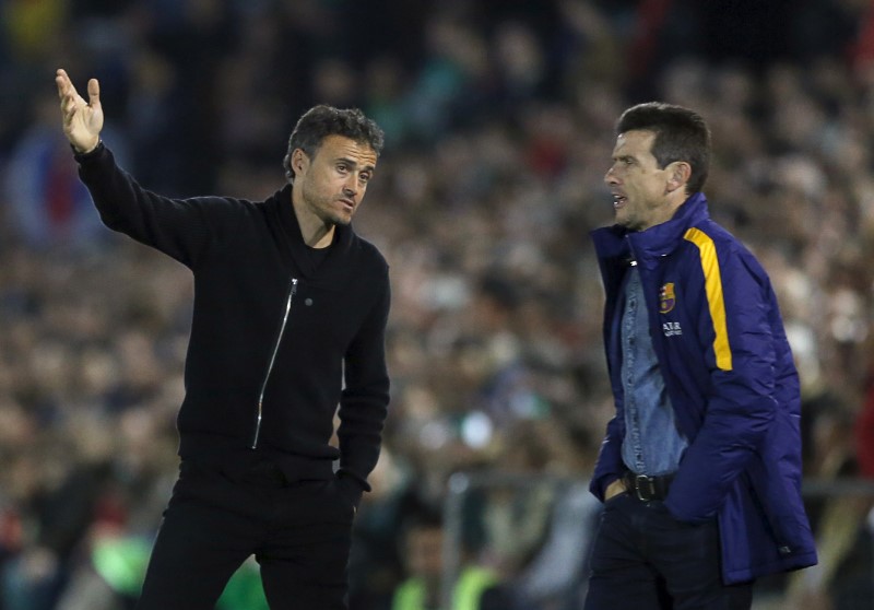 © Reuters. El partido del Villanovense es un peligro para el Barça, dice Luis Enrique