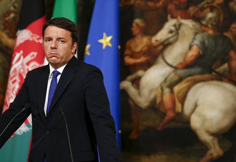 © Reuters. Il premier Matteo Renzi 