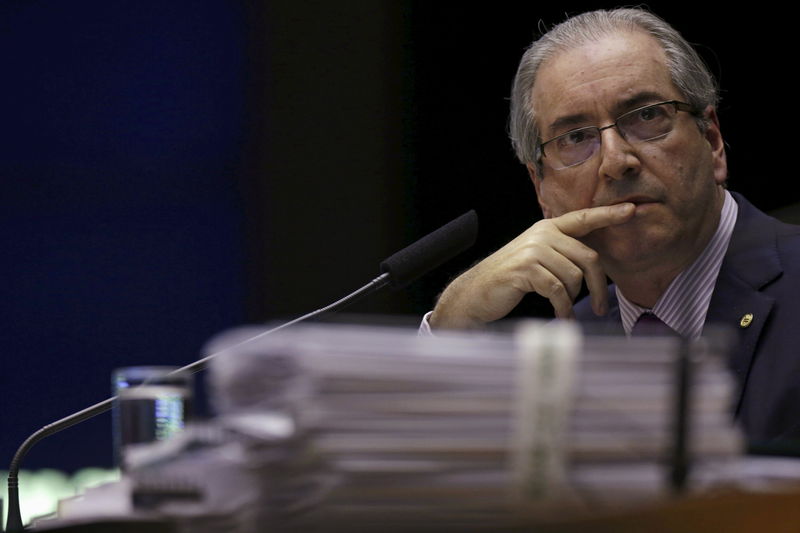 © Reuters. Cunha participa de sessão da Câmara em Brasília