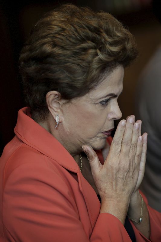 © Reuters. Presidente Dilma Rousseff durante reunião com o chanceler da França, em Brasília