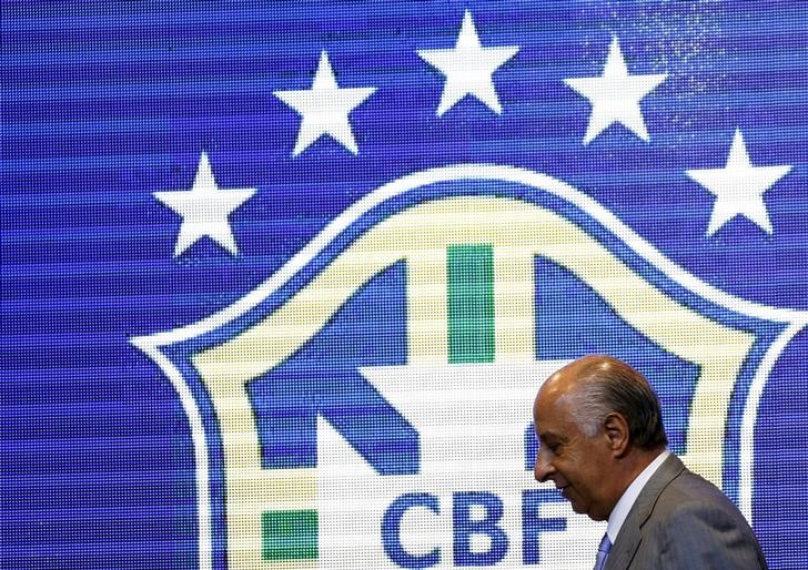 © Reuters. Presidente da CBF, Marco Polo Del Nero, durante evento no Rio de Janeiro