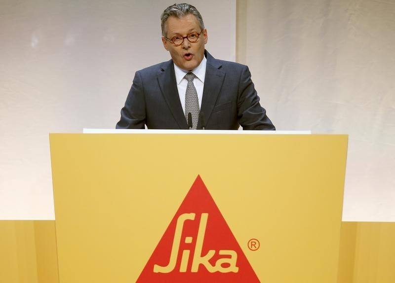 © Reuters. SIKA JUGE LE PROJET DE SAINT-GOBAIN DESTRUCTEUR DE VALEUR