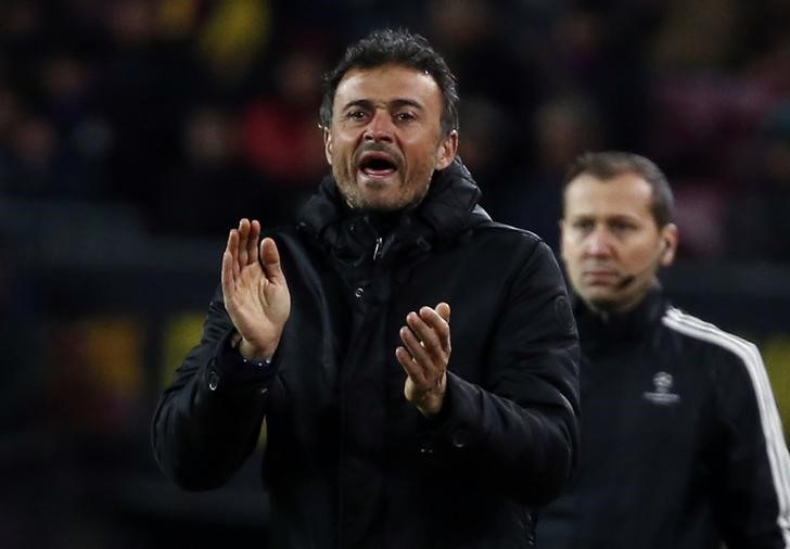 © Reuters. Luis Enrique cree que el Barça puede continuar con la buena racha