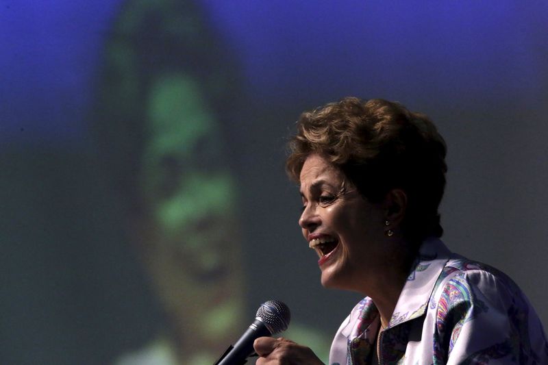 © Reuters. Presidente Dilma Rousseff durante Conferência Nacional de Saúde