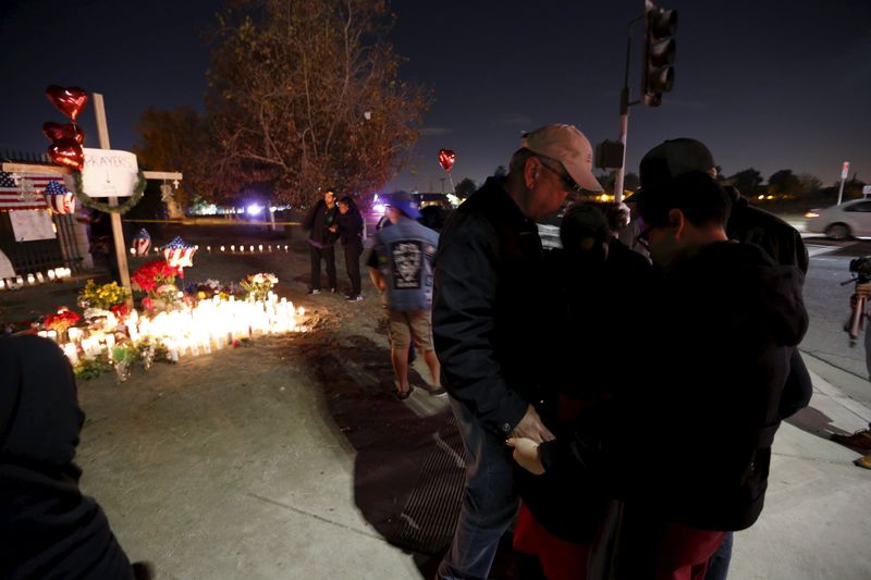 © Reuters. L'EI ATTRIBUE À DES "PARTISANS" LA FUSILLADE DE SAN BERNARDINO