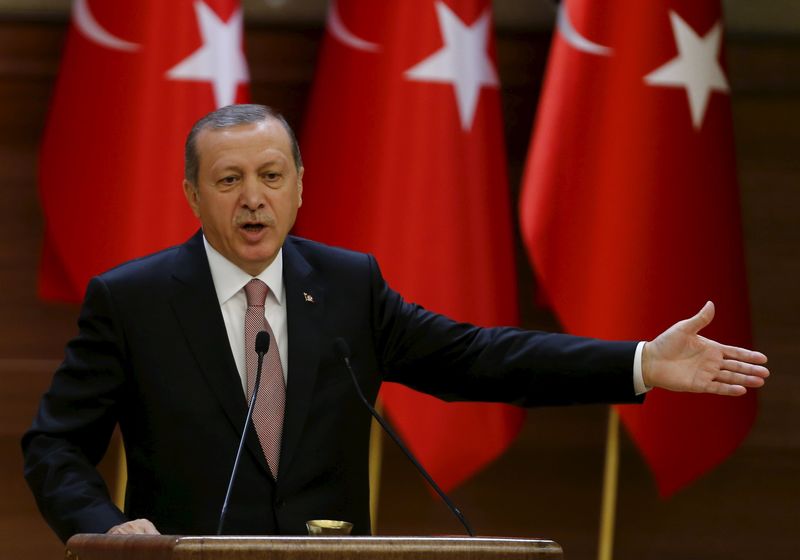 © Reuters. إردوغان: مشروعات الطاقة التركية لم تتضرر من الخلاف مع روسيا