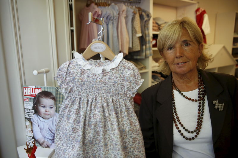 © Reuters. La diseñadora del vestido de la princesa Carlota, desbordada por los pedidos 