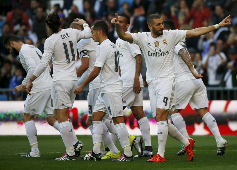 © Reuters. ريال مدريد ينهي أسبوعا صعبا بالفوز على خيتافي في الدوري الاسباني