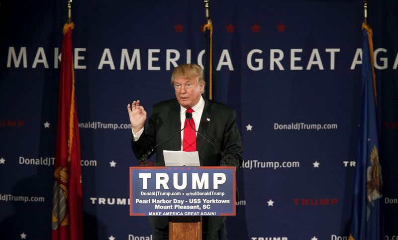 © Reuters. Donald Trump durante discurso na Carolina do Sul, EUA