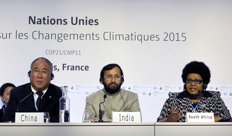 © Reuters. LES TERMES D'UN ACCORD SUR LE RÉCHAUFFEMENT CLIMATIQUE RESTENT FLOUS