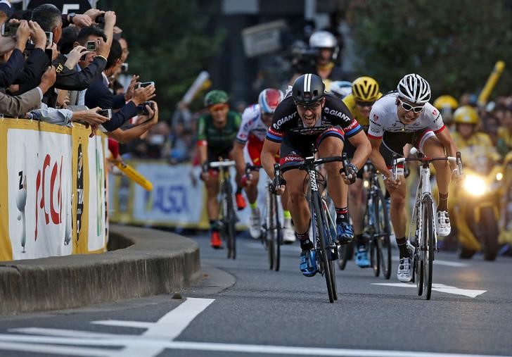 © Reuters. Competição de ciclismo em Saitama, Japão