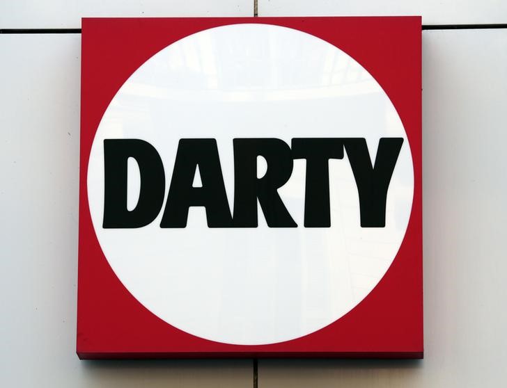 © Reuters. The logo of electrical goods company Darty is seen outside on one of their store in Nice