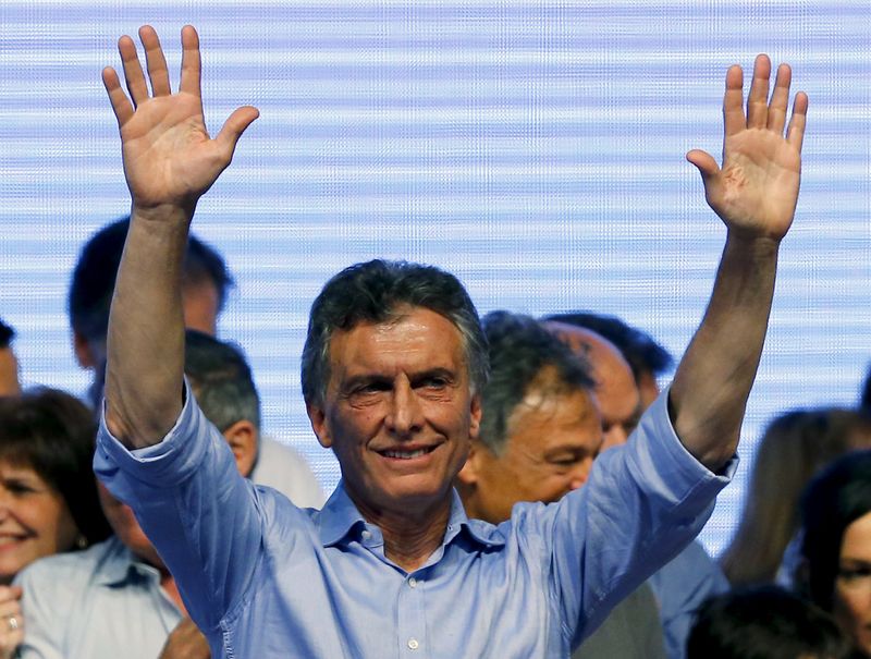 © Reuters. Presidente eleito da Argentina, Mauricio Macri, durante evento em Buenos Aires
