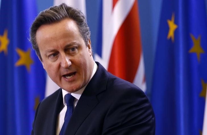 © Reuters. Primeiro-ministro britânico, David Cameron, durante evento em Varsóvia