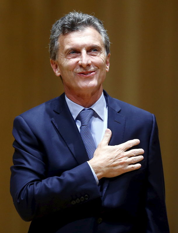 © Reuters. Novo presidente da Argentina, Mauricio Macri 