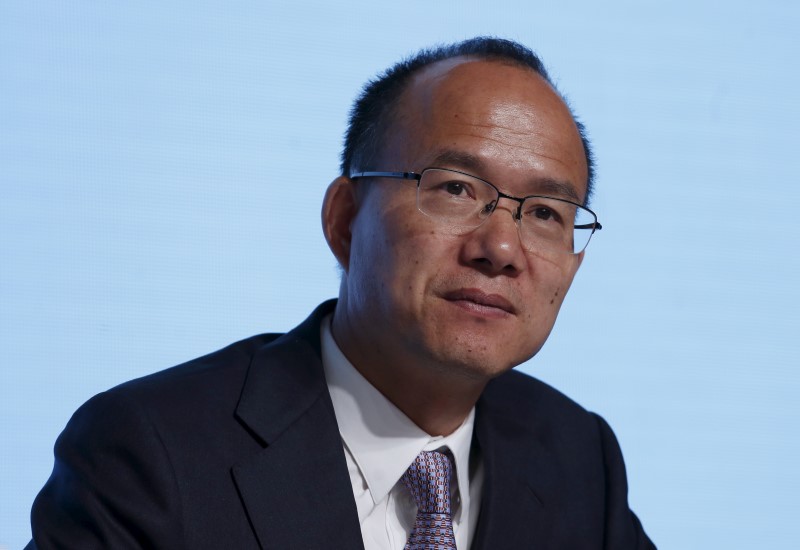 © Reuters. Billionaire Guo Guangchang, Executive Director and Chairman of Fosun International, attends the annual general meeting in Hong Kong