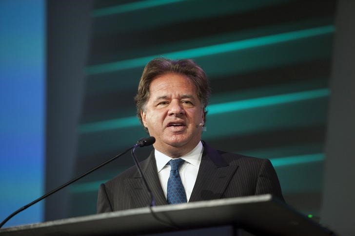 © Reuters. Souki speaks during the IHS CERAWeek 2015 energy conference in Houston