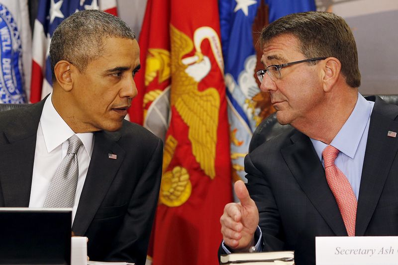 © Reuters. أوباما: يجب تحقيق تقدم أسرع في مكافحة الدولة الإسلامية