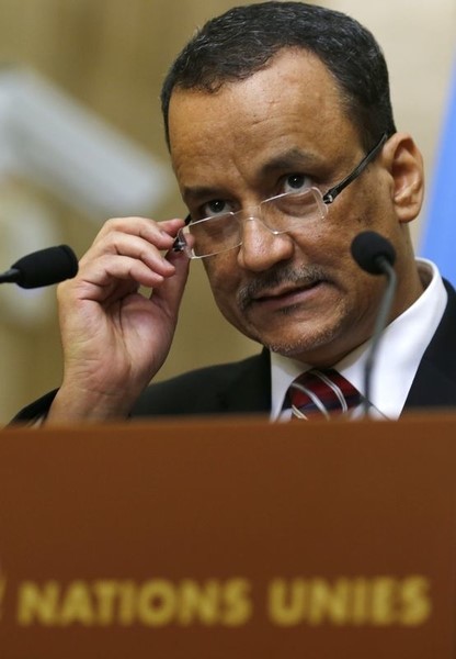 © Reuters. بدء محادثات السلام اليمنية في جنيف مع سريان وقف إطلاق النار