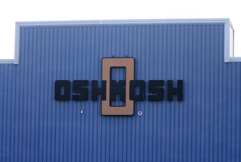 © Reuters. The Oshkosh logo is seen in Wisconsin