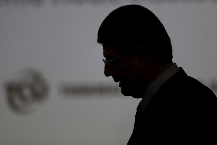 © Reuters. Ministro da Fazenda, Joaquim Levy, durante seminário em Brasília 