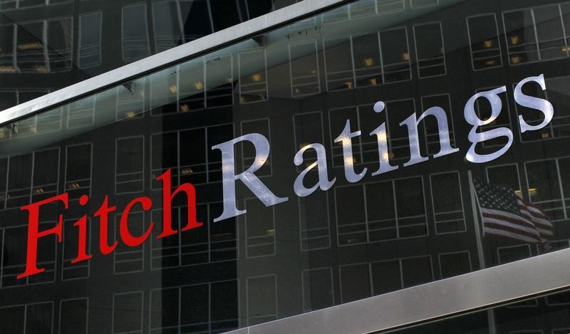 © Reuters. Logotipo da Fitch Ratings na sede da agência de risco em Nova York.