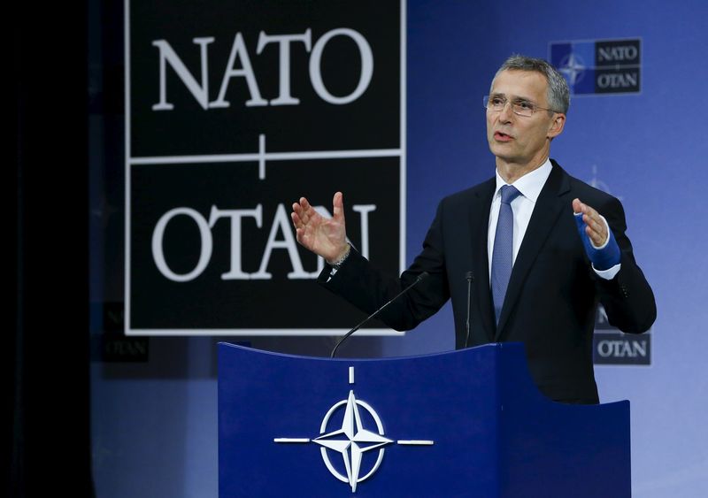 © Reuters. Secretário-geral da Otan, Jens Stoltenberg, durante encontro em Bruxelas