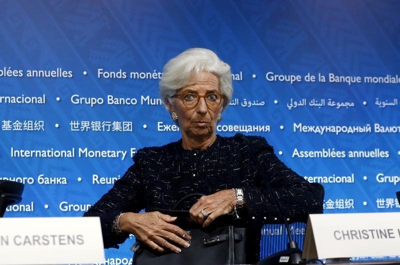 © Reuters. La direttrice dell'Fmi Christine Lagarde