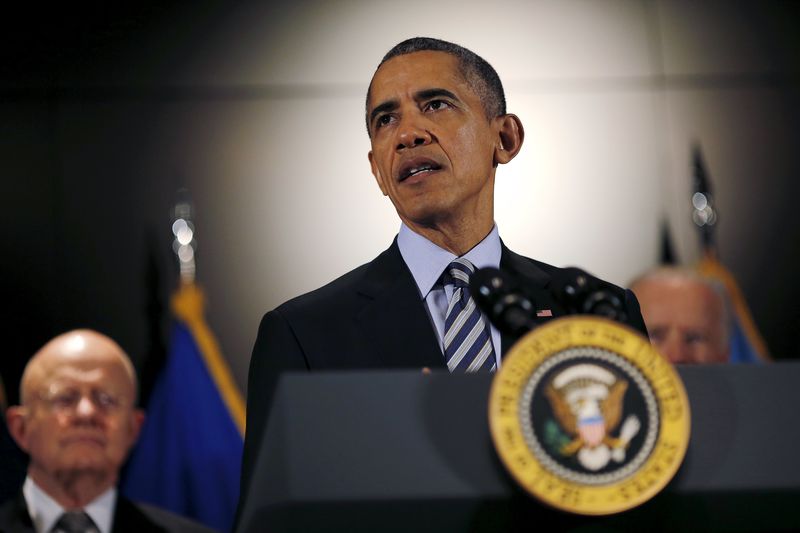 © Reuters. أوباما: أمريكا ستنتصر على التهديدات الإرهابية "الحقيرة"