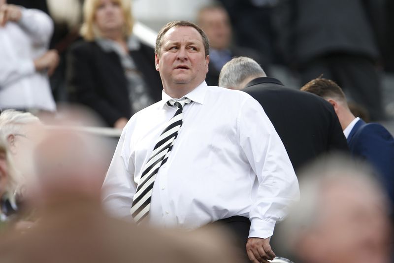 © Reuters. File photograph of Newcastle United owner Mike Ashley seen at St James' Park in Newcastle