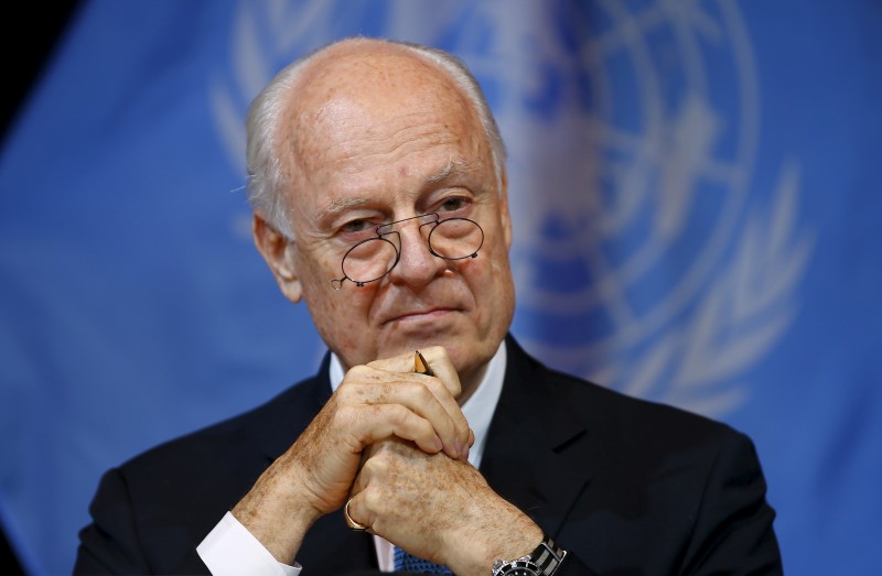 © Reuters. الأمم المتحدة: محادثات مزمعة بشأن سوريا في جنيف أواخر يناير