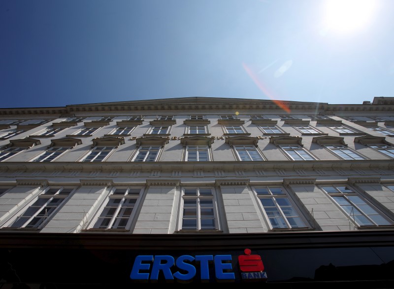 © Reuters. The headquarters of Erste Group Bank is pictured in Vienna