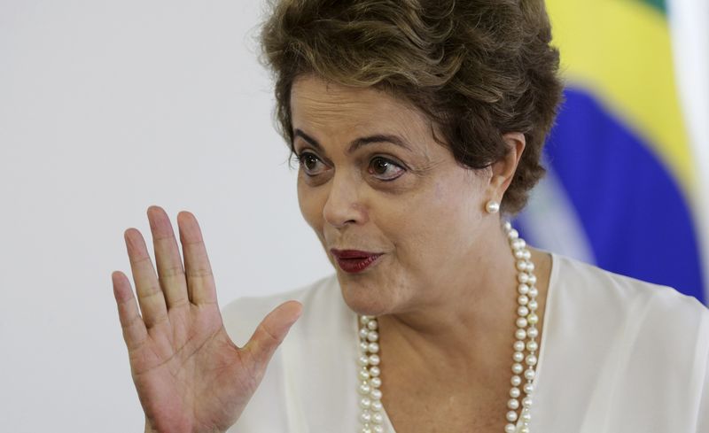 © Reuters. Presidente Dilma Rousseff durante cerimônia no Palácio do Planalto