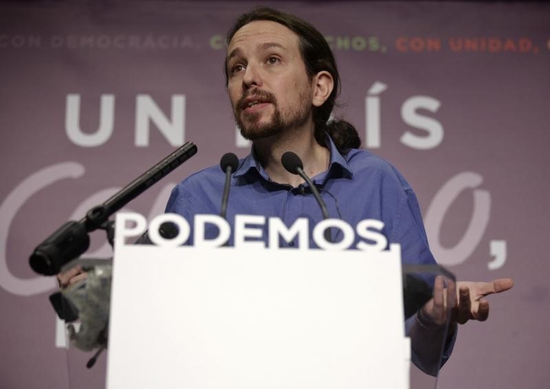 © Reuters. Podemos dice que su prioridad es la desigualdad social, no Cataluña
