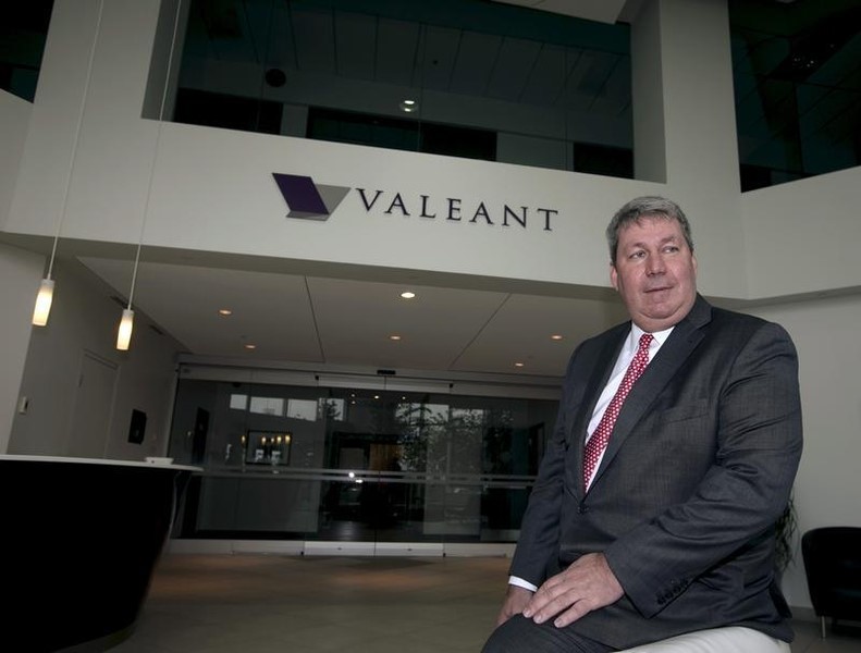 © Reuters. Michael Pearson, chairman of the board and chief executive officer of Valeant Pharmaceuticals International Inc., poses following their annual general meeting in Laval