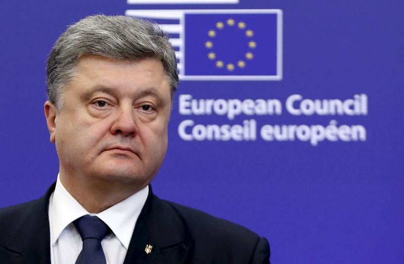 © Reuters. زعماء أوكرانيا وروسيا وفرنسا وألمانيا يؤيدون تمديد اتفاق السلام بأوكرانيا