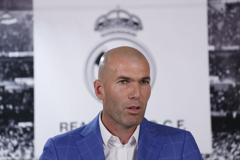 © Reuters.  Zidane, novo técnico do Real Madrid 