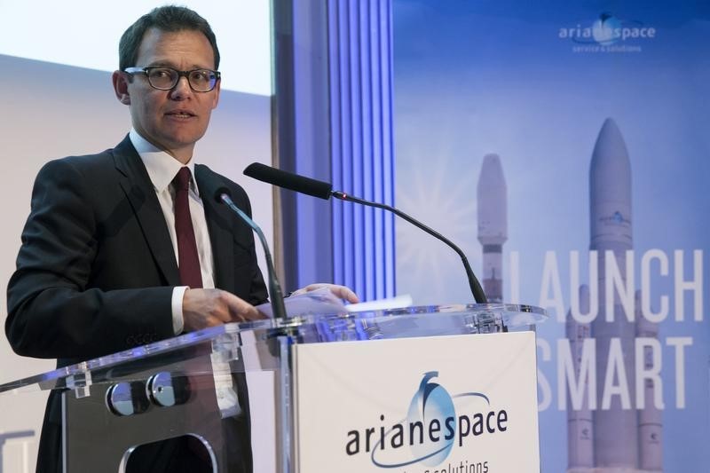 © Reuters. ARIANESPACE VISE HUIT LANCEMENTS AVEC ARIANE 5 EN 2016